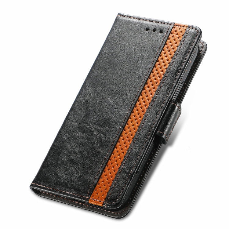 For Blackview A100 CaseNeo Business Splicing Dual Magnetic Buckle Horizontal Flip PU Leather Case with Holder & Card Slots & Wallet(Black)