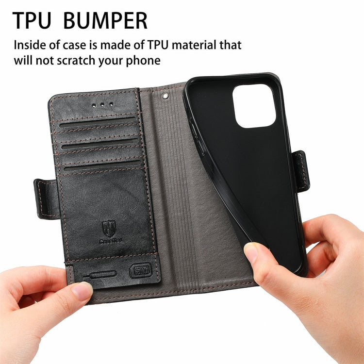 For Blackview A100 CaseNeo Business Splicing Dual Magnetic Buckle Horizontal Flip PU Leather Case with Holder & Card Slots & Wallet(Black)