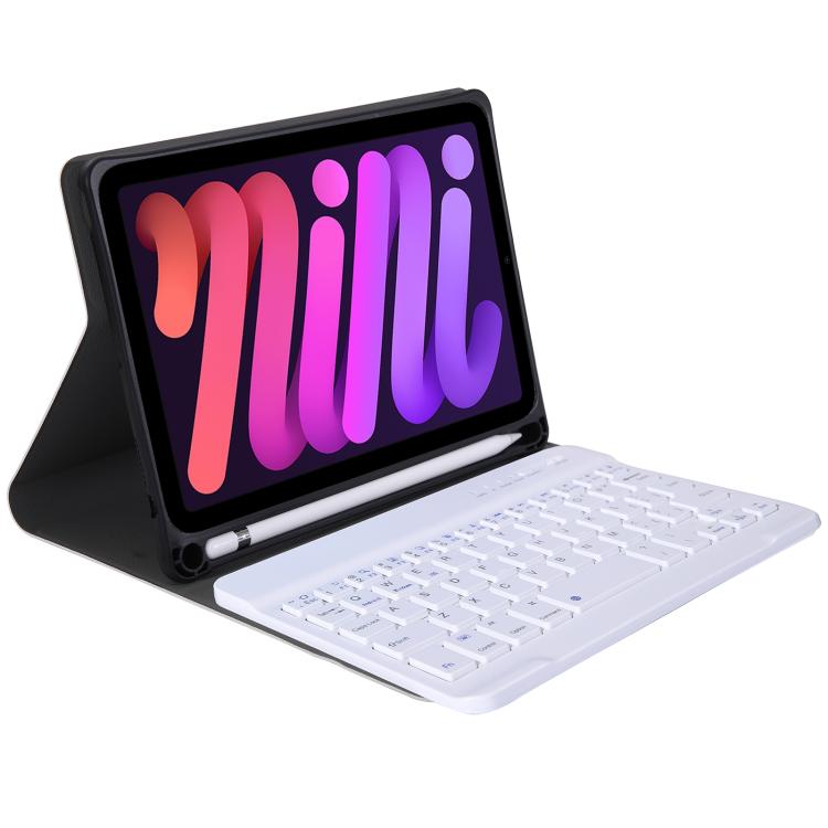 A06B Ultra-thin Detachable Bluetooth Keyboard Leather Case with Pen Slot & Holder for iPad mini 6 / mini 7(Gold) - For iPad mini by PMC TechLife | Online Shopping South Africa | PMC TechLife | Buy Now Pay Later Mobicred