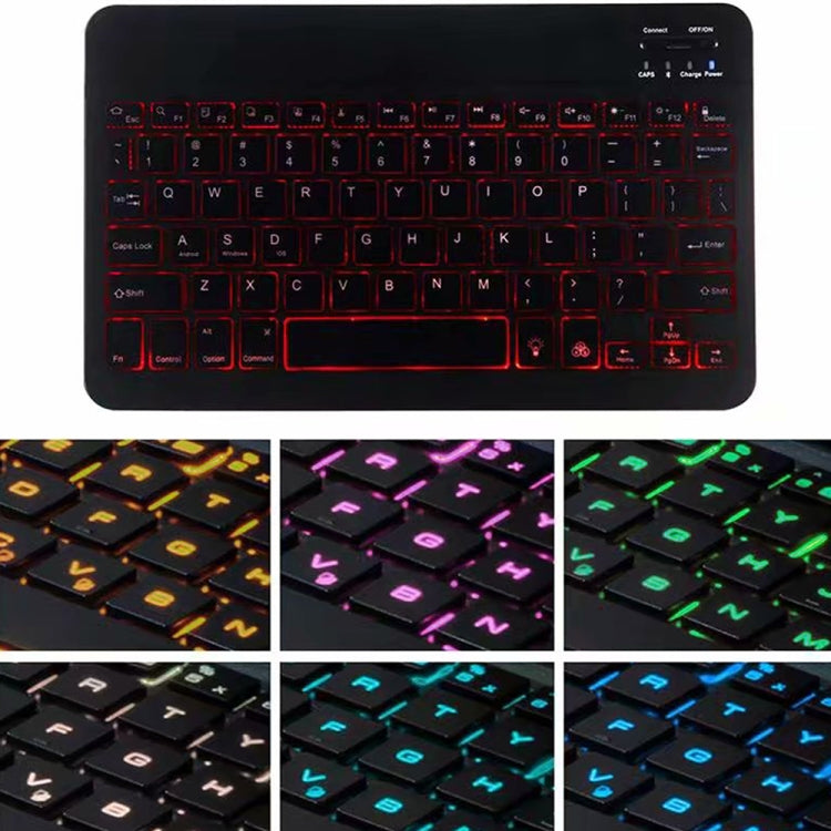 A06BS Ultra-thin Backlight Bluetooth Keyboard Leather Tablet Case with Holder & Pen Slot For iPad mini 6 / mini 7(Rose Gold) - For iPad mini by PMC TechLife | Online Shopping South Africa | PMC TechLife | Buy Now Pay Later Mobicred