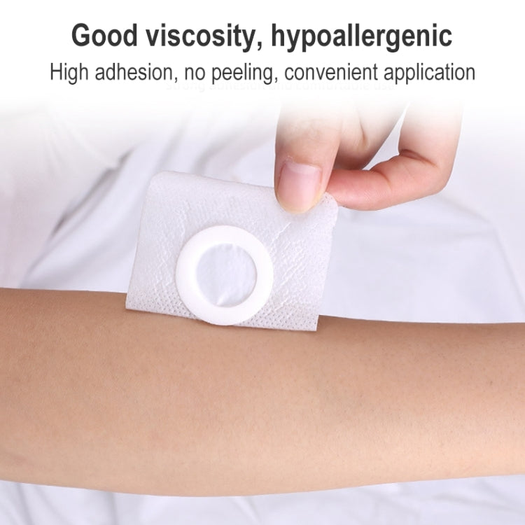 50pcs 043 Non-woven Stickers Wound Anti-seepage Three-volt Medicinal Patch, Size:7x7x3cm (Plum Shape)