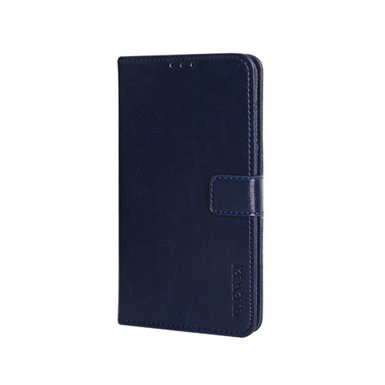 For U-MAGIC 30e idewei Crazy Horse Texture Horizontal Flip Leather Case with Holder & Card Slots & Wallet(Dark Blue)
