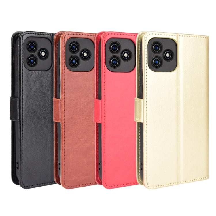 For Blackview Oscal C20 Crazy Horse Texture Horizontal Flip Leather Case with Holder & Card Slots & Lanyard(Black) - More Brand by PMC TechLife | Online Shopping South Africa | PMC TechLife | Buy Now Pay Later Mobicred