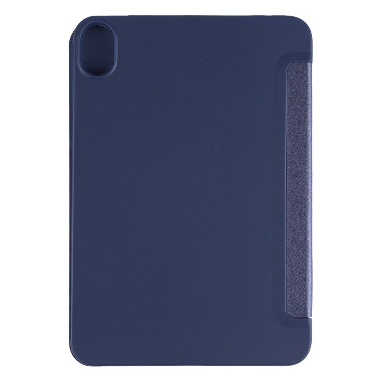 For iPad mini 2024 / mini 6 GEBEI Shockproof Horizontal Flip Tablet Case with Three-folding Holder(Royal Blue)