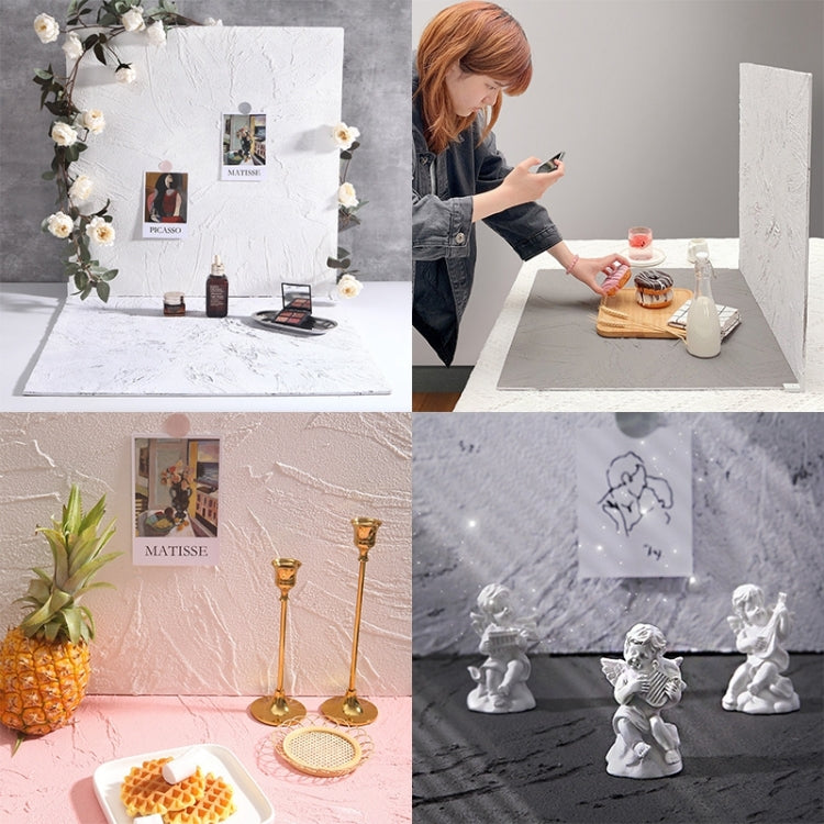 60 x 60cm Retro PVC Cement Texture Board Photography Backdrops Board(Industrial Gray) - Brick Wall by PMC TechLife | Online Shopping South Africa | PMC TechLife | Buy Now Pay Later Mobicred