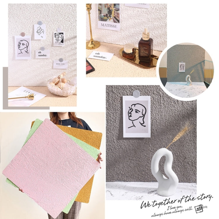 60 x 60cm PVC Backdrop Board Coarse Sand Texture Cement Photography Backdrop Board(Dark Nude Color) - free shipping - PMC TechLife - Order now!