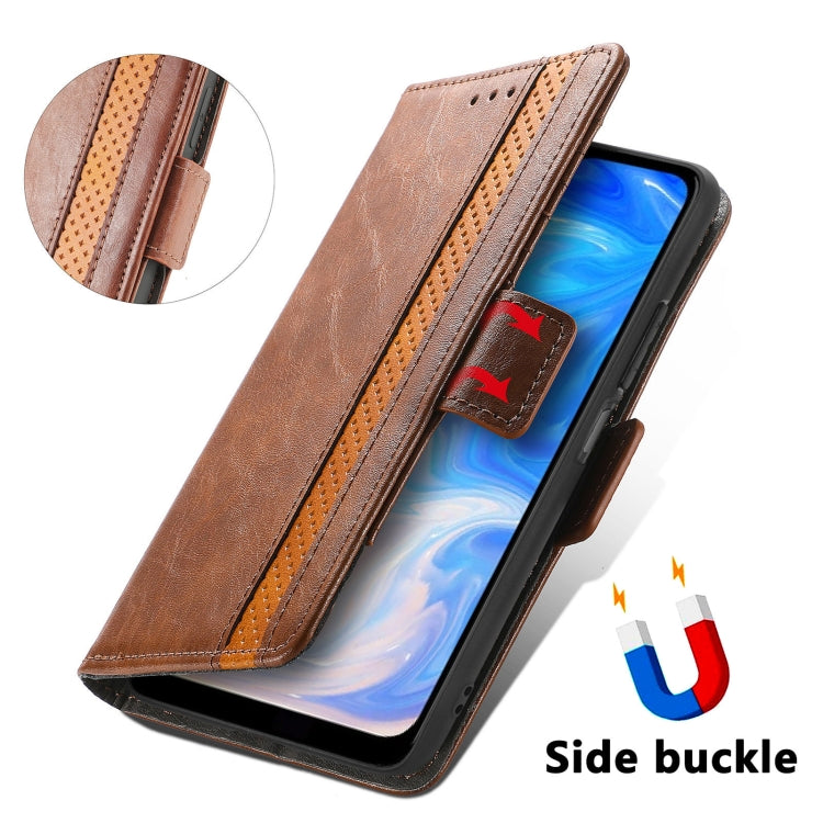 For Doogee N40 Pro CaseNeo Splicing Dual Magnetic Buckle Leather Case with Holder & Card Slots & Wallet(Brown) - More Brand by PMC TechLife | Online Shopping South Africa | PMC TechLife | Buy Now Pay Later Mobicred