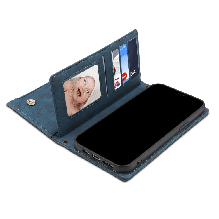 For Google Pixel 6 Retro Frosted Leather Phone Case with Holder & Card Slot & Wallet & Zipper Pocket & Lanyard(Deep Green) - Google Cases by PMC TechLife | Online Shopping South Africa | PMC TechLife | Buy Now Pay Later Mobicred