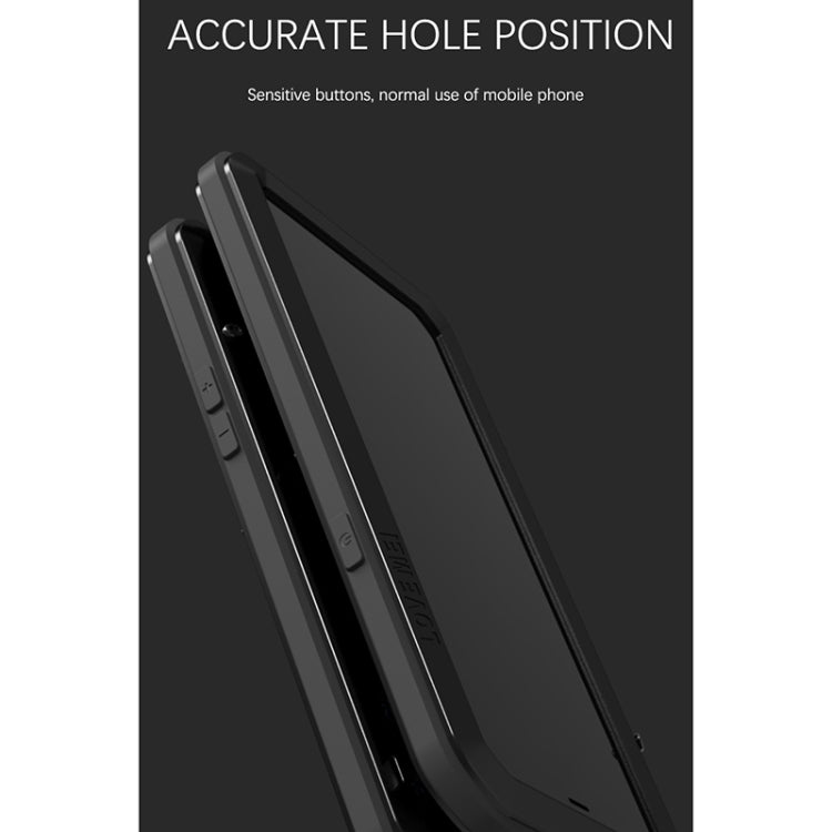 For iPhone 13 Pro Max LOVE MEI Metal Shockproof Life Water-resistant Dustproof Protective Phone Case (Army Green)