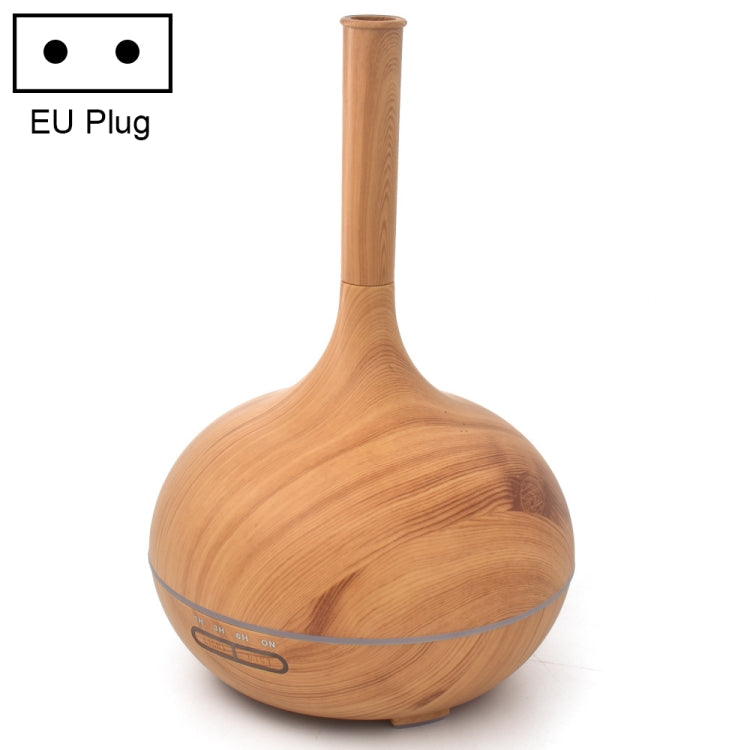 Creative Fragrance Machine Pointed Mouth Humidifier Automatic Alcohol Sprayer with Colorful LED Light, Plug Specification:EU Plug(Light Brown)