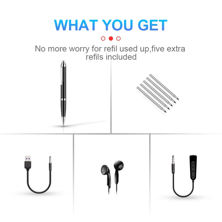 Q90 Intelligent HD Digital Noise Reduction Recording Pen, Capacity:8GB(Black) - free shipping - PMC TechLife - Order now!