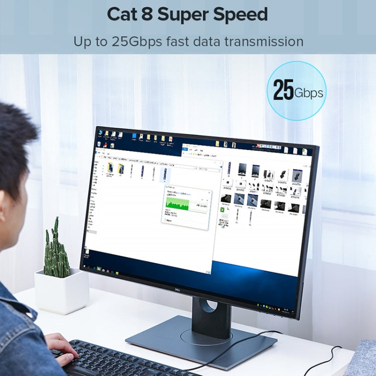 UGREEN CAT8 Ethernet Network LAN Cable, Length:1.5m