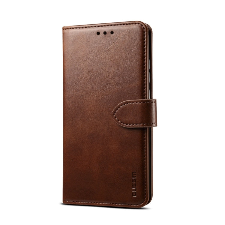 For iPhone 8 / 7 GUSSIM Magnetic Horizontal Flip Leather Case with Holder & Card Slots & & Wallet(Brown) - More iPhone Cases by GUSSIM | Online Shopping South Africa | PMC Jewellery