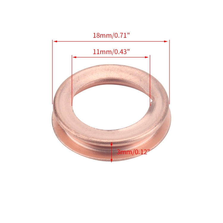 A5421 10 in 1 Car Drain Plug Crush Washer Gaskets 1102601M02 for Nissan - Nuts & Bolts by PMC TechLife | Online Shopping South Africa | PMC TechLife | Buy Now Pay Later Mobicred