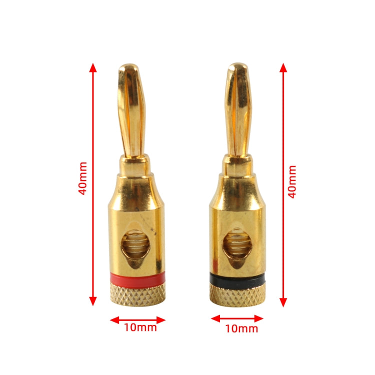 A6521 24 in 1 Car Gold-plated Red and Black 4mm Banana Head Audio Plug - Terminal connectors by PMC TechLife | Online Shopping South Africa | PMC TechLife | Buy Now Pay Later Mobicred