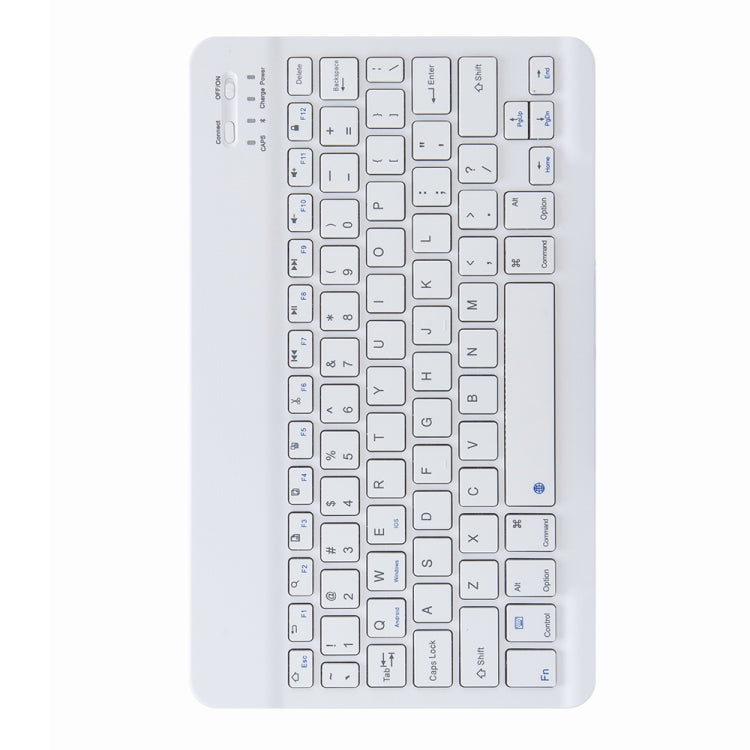 H-102 Bluetooth Keyboard Leather Case with Rear Three-fold Holder For iPad 10.2 2020 & 2019 / Pro 10.5 inch(Pink Blue)