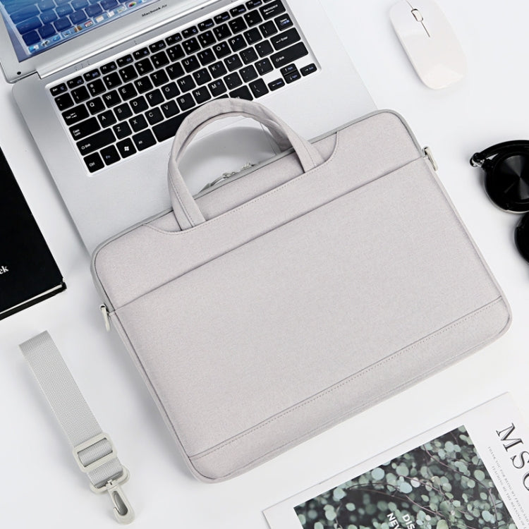 P510 Water-resistant Oxford Cloth Laptop Handbag For 13.3-14 inch(Grey)