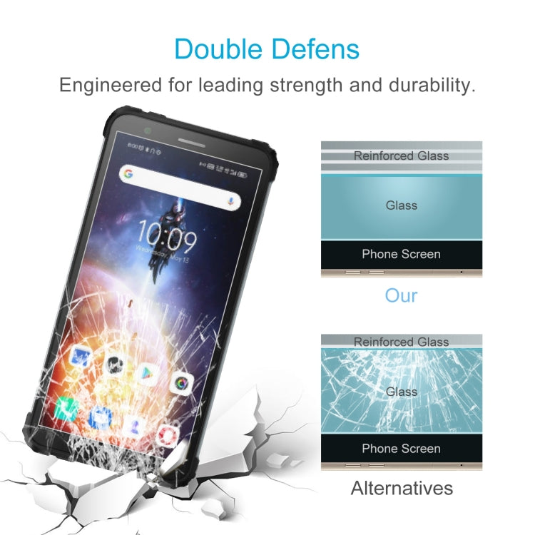 50 PCS 0.26mm 9H 2.5D Tempered Glass Film For Blackview BV6600E