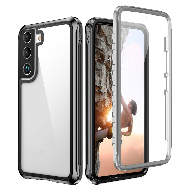 For Samsung Galaxy S22 5G RedPepper Transparent Dot Shockproof Waterproof PC + TPU Phone Case(Black) - free shipping - PMC Jewellery - Order now!