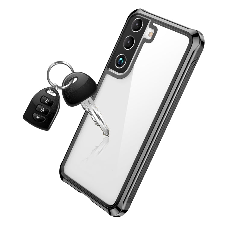 For Samsung Galaxy S22 5G RedPepper Transparent Dot Shockproof Waterproof PC + TPU Phone Case(Black) - free shipping - PMC Jewellery - Order now!