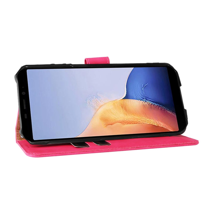 For Ulefone Armor X9 Skin Feel Magnetic Buckle Calf Texture PU Phone Case(Rose Red) - Ulefone Cases by PMC Jewellery | Online Shopping South Africa | PMC Jewellery | Buy Now Pay Later Mobicred