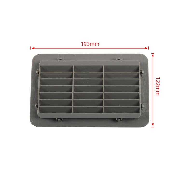 A6787 193x122mm Snap-on RV / Bus Oblique Louver Outlet Panel(Grey) - Air Conditioning System by PMC TechLife | Online Shopping South Africa | PMC TechLife | Buy Now Pay Later Mobicred