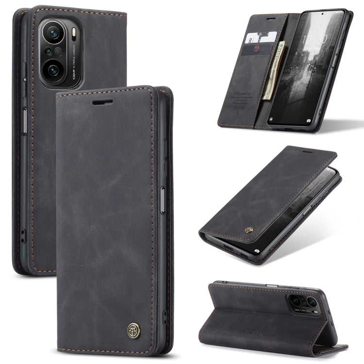 For Xiaomi Redmi K40 / K40 Pro / Poco F3/Mi 11i/Mi 11X/Mi 11X Pro CaseMe 013 Multifunctional Leather Phone Case(Black)