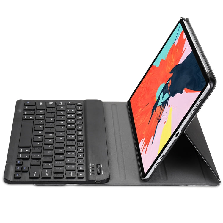 A11 Lambskin Texture Ultra-thin Bluetooth Keyboard Leather Case For iPad Air 2022 / Air 2020 10.9 & Pro 11 inch 2021 / 2020 / 2018(Black) - Universal by PMC TechLife | Online Shopping South Africa | PMC TechLife