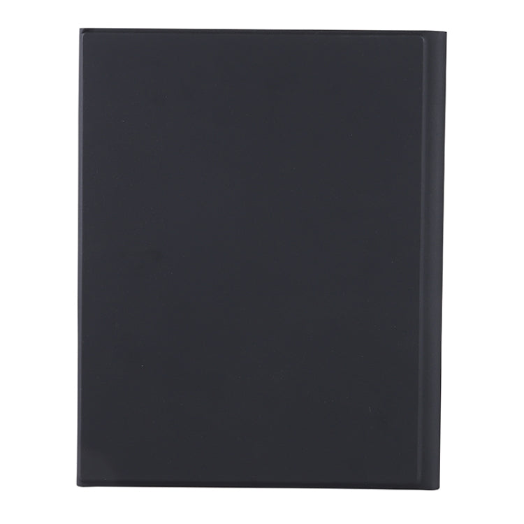 C-098B Candy Color Skin Feel Texture Bluetooth Keyboard Leather Case with Pen Holder For iPad Air 4 10.9 2020 / Air 5 10.9 2022 (Black)
