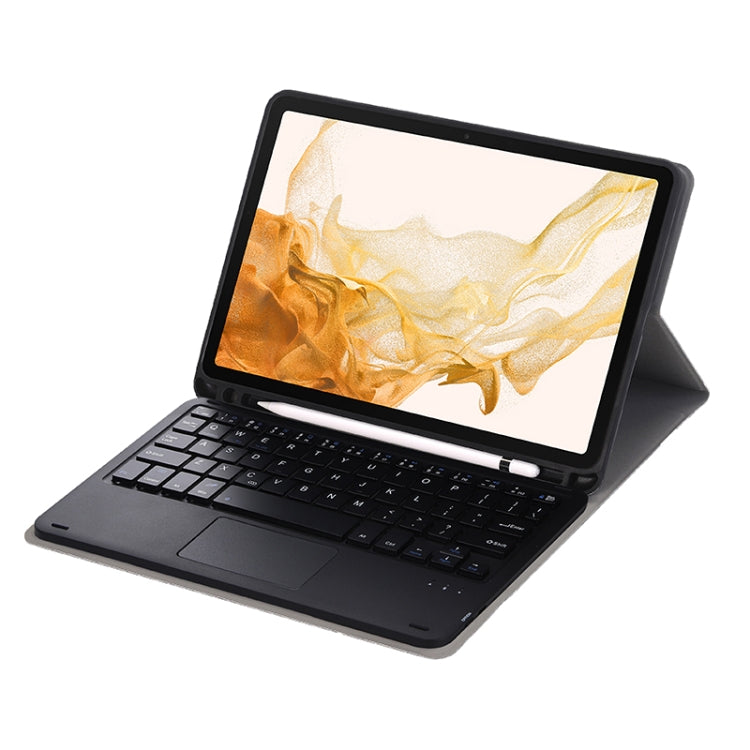 A700B-A Bluetooth Keyboard Leather Case with Pen Slot & Touchpad For Samsung Galaxy Tab S8 11 inch SM-X700 / SM-X706(Black) - Samsung Keyboard by PMC TechLife | Online Shopping South Africa | PMC TechLife