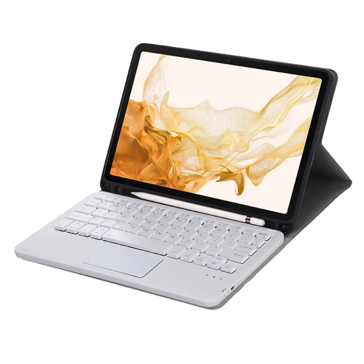 A700B-A Bluetooth Keyboard Leather Case with Pen Slot & Touchpad For Samsung Galaxy Tab S8 11 inch SM-X700 / SM-X706(Gold) - Samsung Keyboard by PMC TechLife | Online Shopping South Africa | PMC TechLife