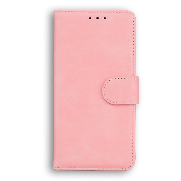 For Blackview A80 Skin Feel Pure Color Flip Leather Phone Case(Pink)