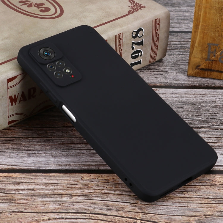 For Xiaomi Redmi Note 11 Pro 4G / 5G Pure Color Liquid Silicone Shockproof Phone Case(Black) - Xiaomi Cases by PMC TechLife | Online Shopping South Africa | PMC TechLife