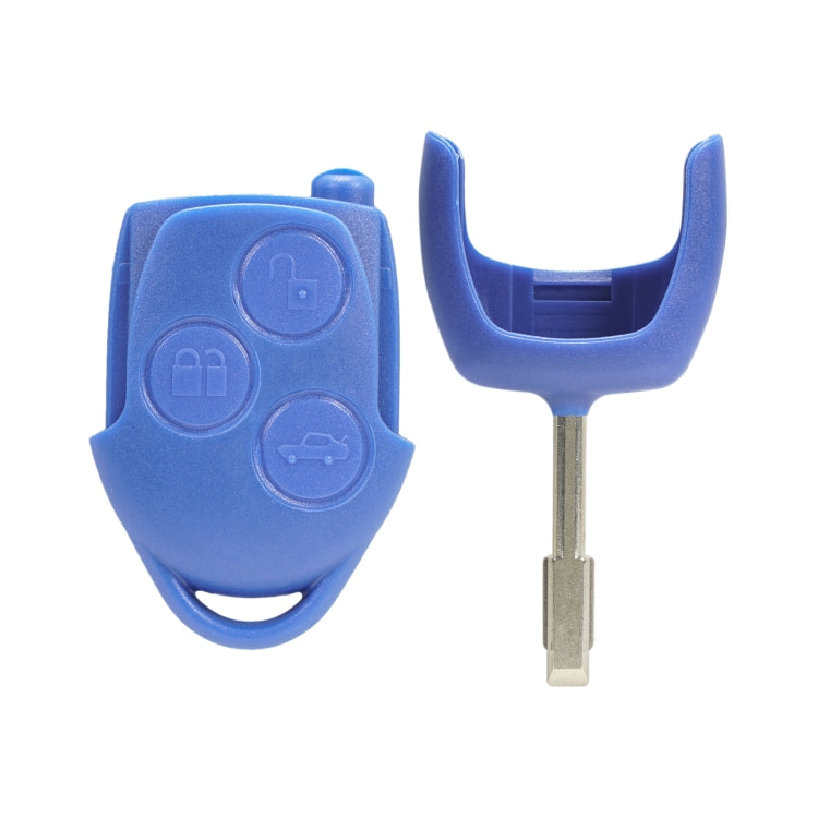 A153 Straight Car Key Shell Round Embryo Metal Embryo Length 35mm for Ford Transit 3-button - Car Key Cases by PMC TechLife | Online Shopping South Africa | PMC TechLife | Buy Now Pay Later Mobicred