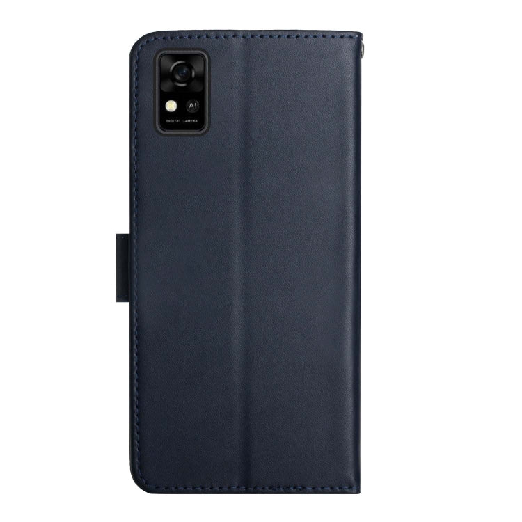 For ZTE Blade A31 Genuine Leather Fingerprint-proof Horizontal Flip Phone Case(Blue) - ZTE Cases by PMC Jewellery | Online Shopping South Africa | PMC Jewellery | Buy Now Pay Later Mobicred