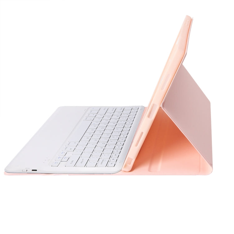 A800B Candy Color Detachable Bluetooth Keyboard Case with Pen Slot for Samsung Galaxy Tab S8+ / S7+ / S7 FE(Pink) - Samsung Keyboard by PMC TechLife | Online Shopping South Africa | PMC TechLife