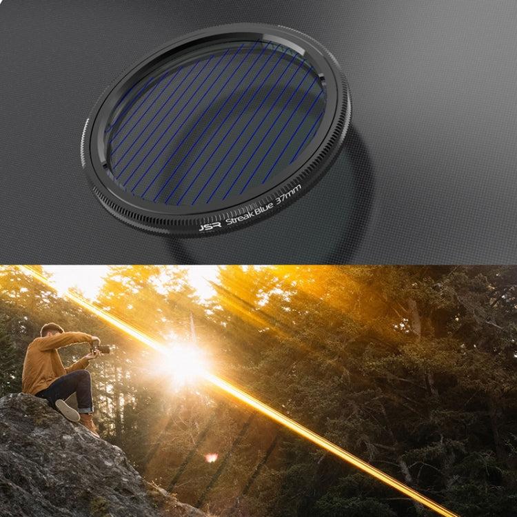 JSR Starlight Drawing Camera Lens Filter, Size:55mm(Streak Blue) - Other Filter by JSR | Online Shopping South Africa | PMC Jewellery | Buy Now Pay Later Mobicred