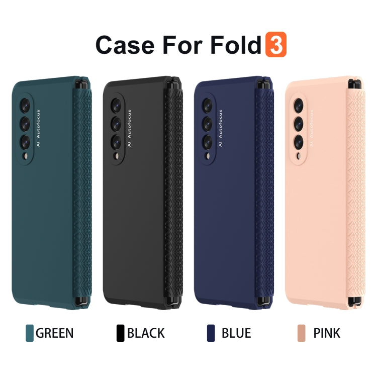 For Samsung Galaxy Z Fold3 5G 360 Full Body TPU Hinge Flip Phone Case(Black) - free shipping - PMC TechLife - Order now!