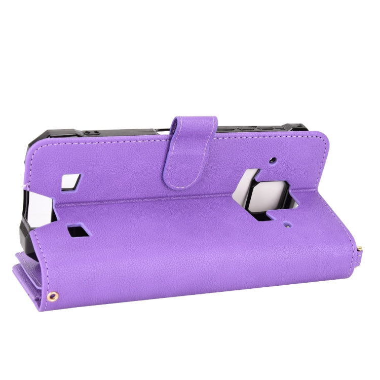 For Doogee S88 Pro / S88 Plus Litchi Texture Zipper Leather Phone Case(Purple) - Doogee Cases by PMC TechLife | Online Shopping South Africa | PMC TechLife | Buy Now Pay Later Mobicred