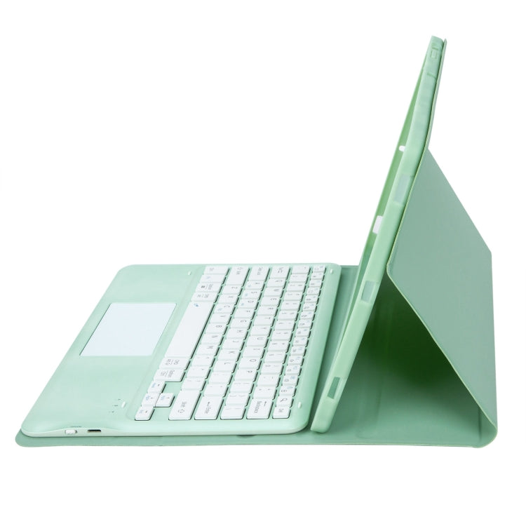 T12B-A Detachable Touch Pad Bluetooth Keyboard Leather Tablet Case For iPad Air 13 2025 / 2024 / Pro 12.9 inch 2021/2020/2018(Mint Green) - For iPad Pro by PMC TechLife | Online Shopping South Africa | PMC TechLife | Buy Now Pay Later Mobicred
