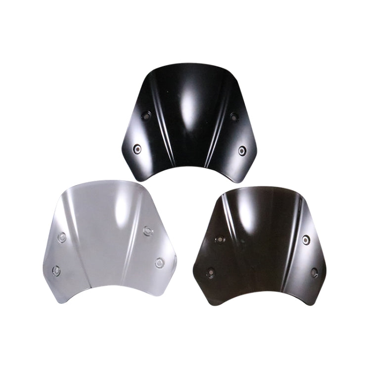 HP-DF016-B Motorcycle Front Windshield for Benelli Leoncino Trail 250(Transparent) - Others by PMC TechLife | Online Shopping South Africa | PMC TechLife | Buy Now Pay Later Mobicred