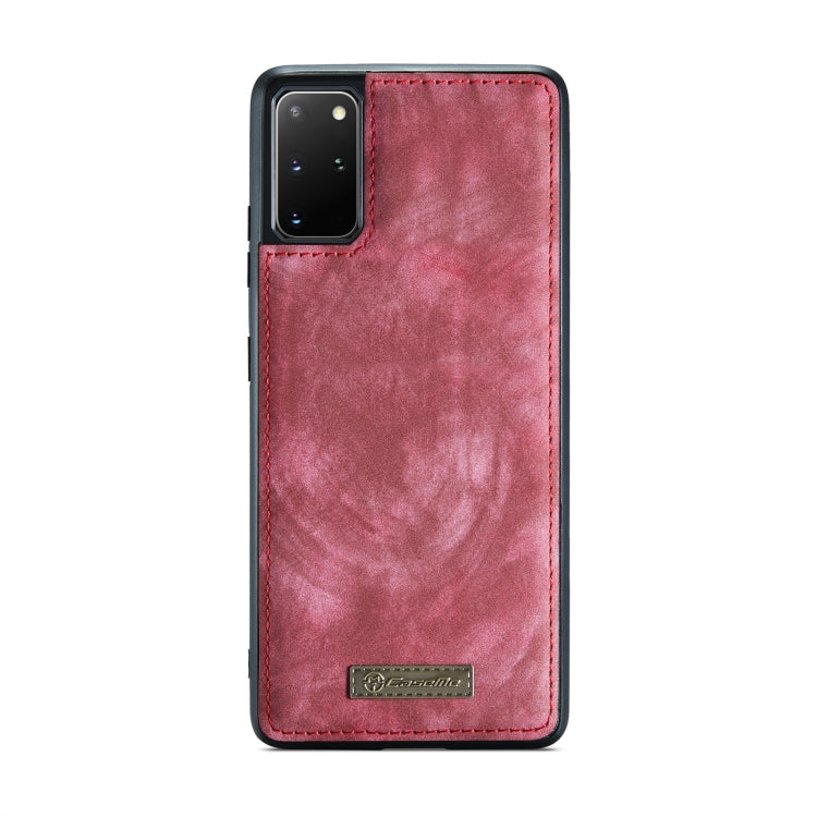 For Galaxy S20 Ultra CaseMe Detachable Multifunctional Horizontal Flip Leather Case, with Card Slot & Holder & Zipper Wallet & Photo Frame(Red)