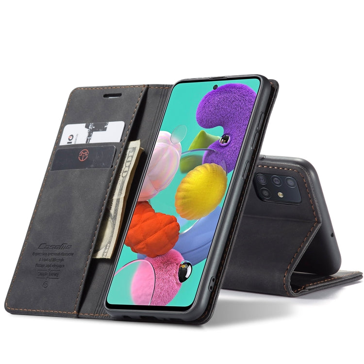 For Galaxy A51 CaseMe Multifunctional Horizontal Flip Leather Case, with Card Slot & Holder & Wallet(Black) - free shipping - PMC TechLife - Order now!
