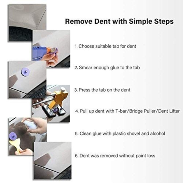 D3 94 in 1 Car Paintless Dent Dings Repair Lifter Tools Kit, Plug Type:US Plug