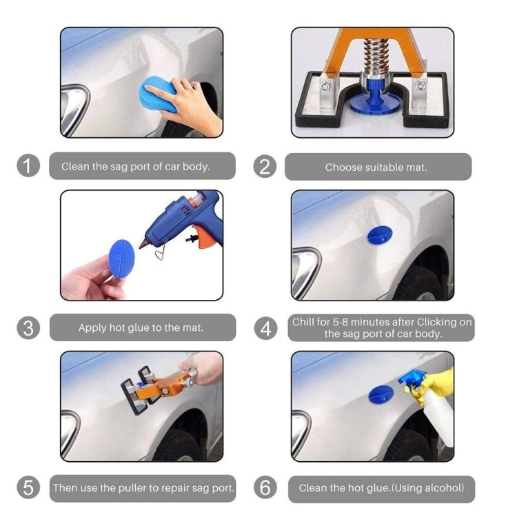 D6 44 in 1 Car Paintless Dent Dings Repair Lifter Tools Kit, Plug Type:UK Plug - Sheet Metal Tools by PMC TechLife | Online Shopping South Africa | PMC TechLife | Buy Now Pay Later Mobicred