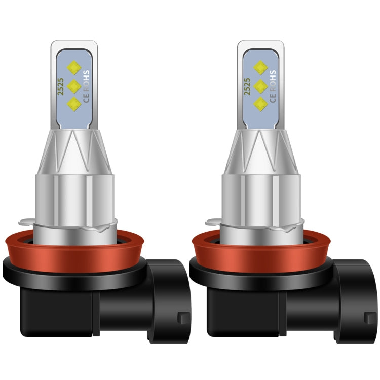 1 Pair H8 DC 12V-24V 12W 1800LM Car LED Fog Light(Ice Blue Light)