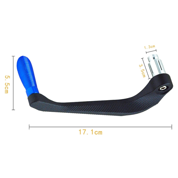 2 PCS Motorcycle Modification Accessories Striped Horn Shape Gear Brake Clutch Handbrake(Blue)