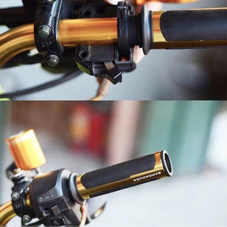 Motorcycle Modification Accessories Hand Grip Cover Handlebar Set(Gold)
