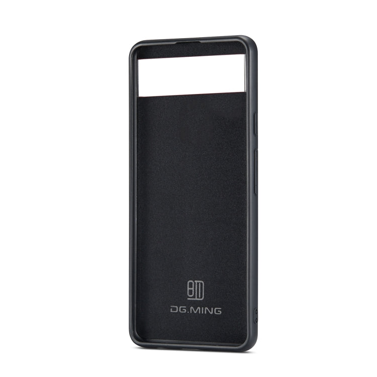 For Google Pixel 7 5G DG.MING M1 Series 3-Fold Multi Card Wallet + Magnetic Phone Case(Black)