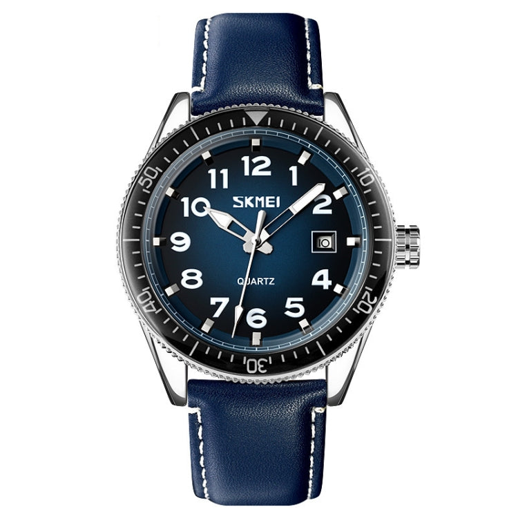 SKMEI 9232 Stainless Steel Buckle Glass Mirror Water-resistant Resistant Quartz Watch(Belt